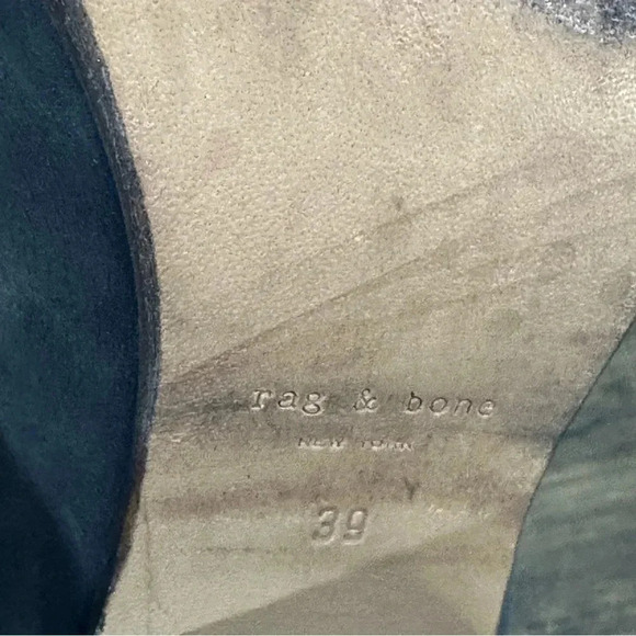 Rag & Bone Women's Harrow Gray Distressed Suede Ankle Boots Size 39, US 9 GUC - Picture 12 of 13